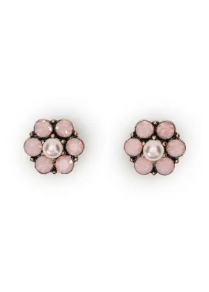 Love Vintage Daisy Vine Earrings Pink