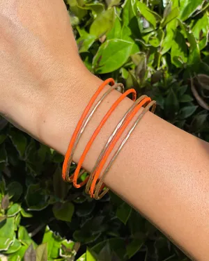 Mabel Bangle Set - Orange