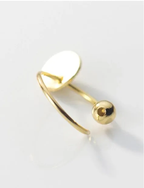 Matte Glossy Flake Drop Huggie Earrings-SH009