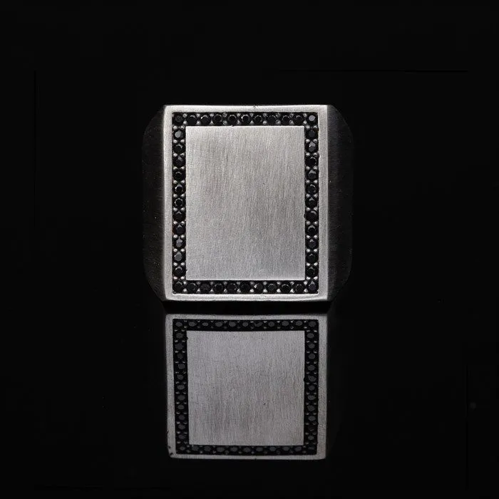 Men’s Sterling Silver Rectangle Ring