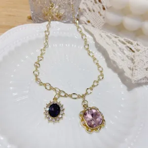 Metal Vintage Y2K Choker Necklace Gossip Girls 90s Style Aesthetics