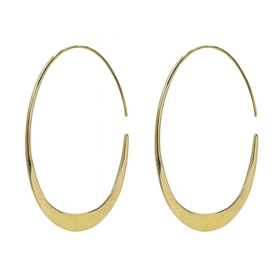 Mezi Tapered Hoop Earring