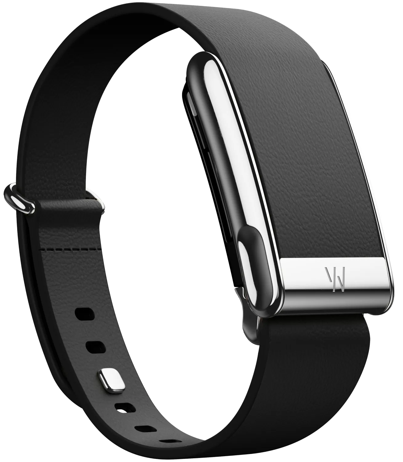 MG LeatherLuxe Tapered Band | Black with Titanium