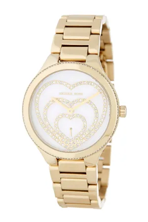 Michael Kors Lainey Pavé Heart Gold Ladies Watch MK3604