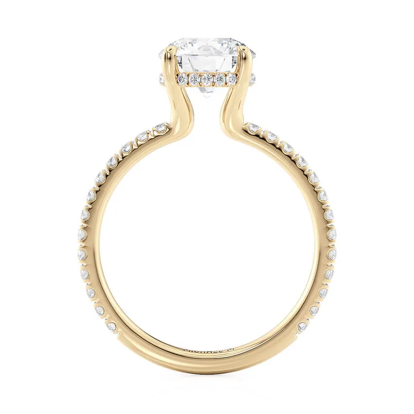 Michael M CROWN Round Center Diamond Engagement Ring R788-1.5