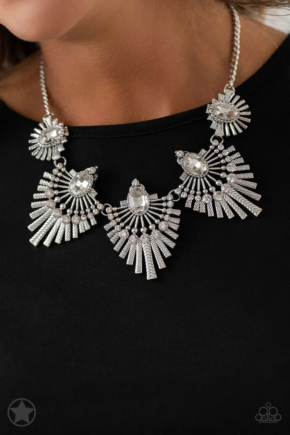 Miss You-niverse White Necklace