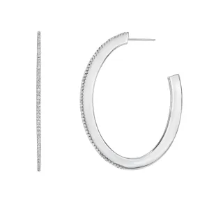 MOD OVAL HOOP EARRINGS