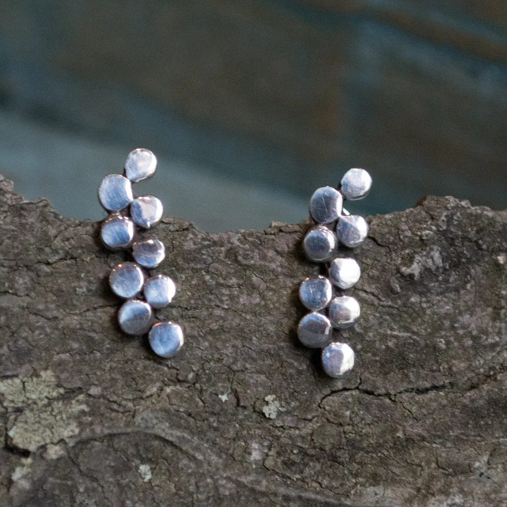 Modern Dotted Hoop Earrings - Yet to Discover.