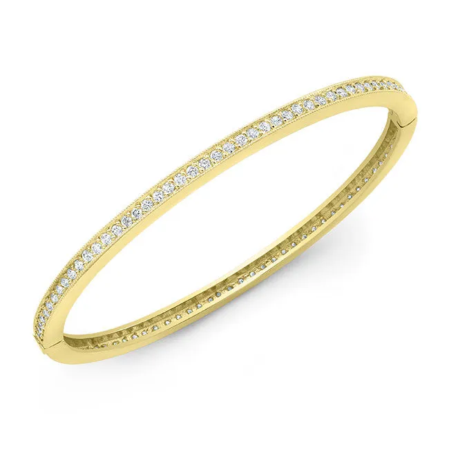 Modern Style Diamond Bangle