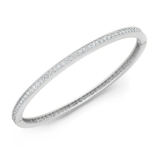 Modern Style Diamond Bangle