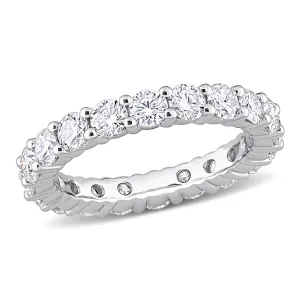 Moissanite Silver Eternity Ring