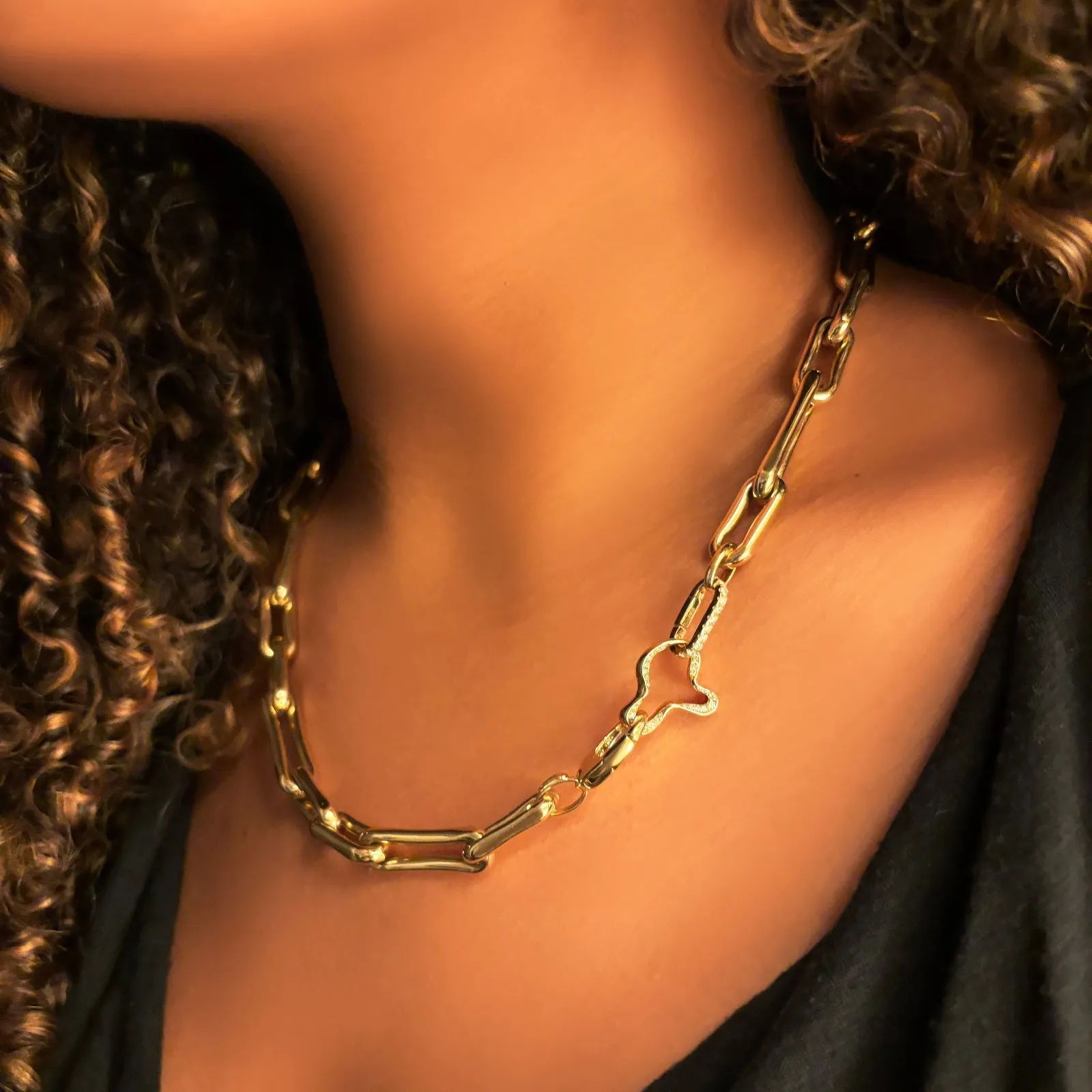 Molten Link Chain Necklace