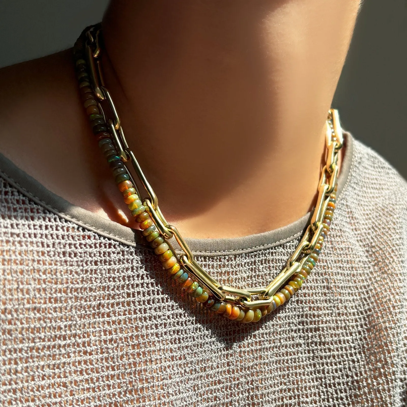 Molten Link Chain Necklace