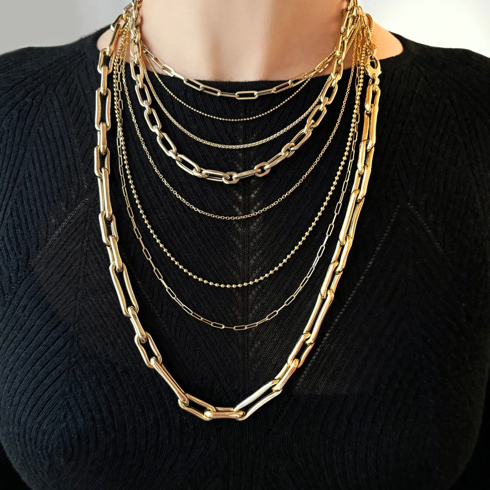 Molten Link Chain Necklace