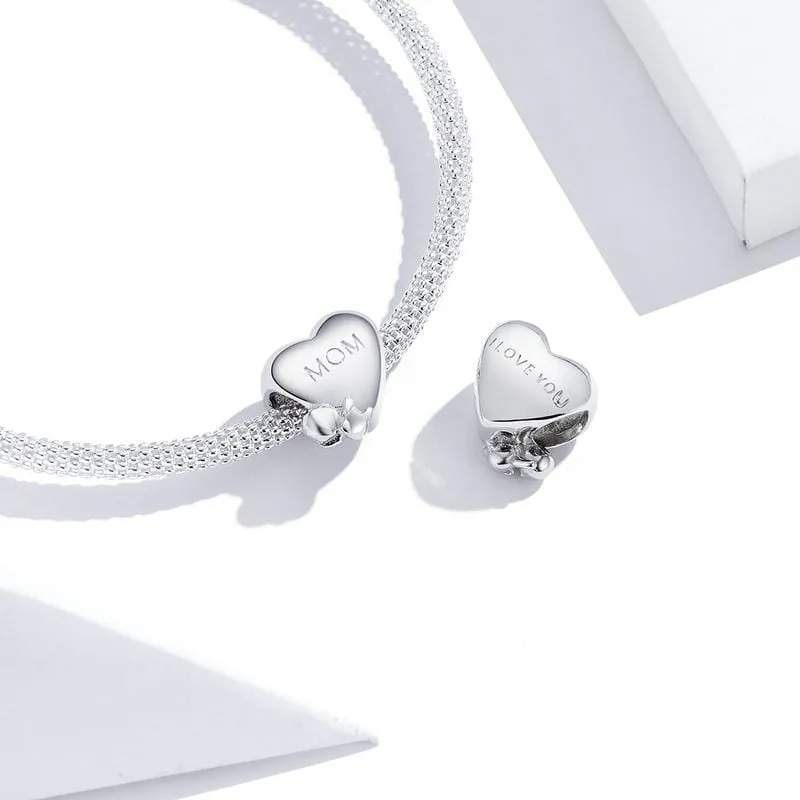 Mom Heart with Baby Charm