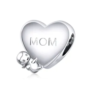 Mom Heart with Baby Charm