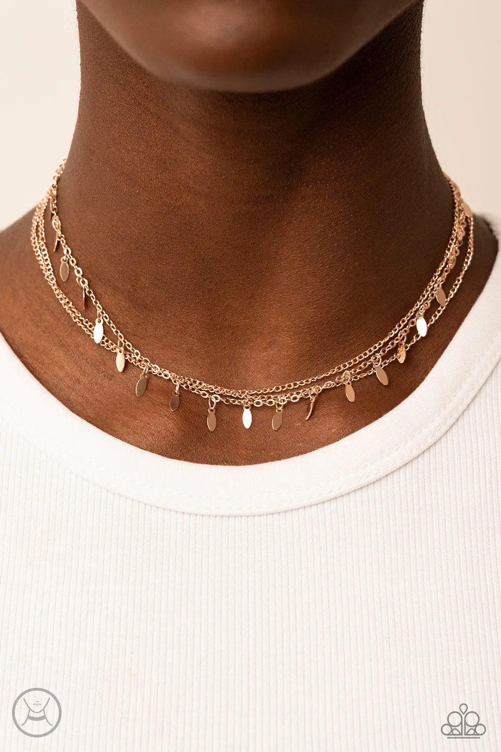 Monochromatic Magic - Rose Gold (Choker) Necklace