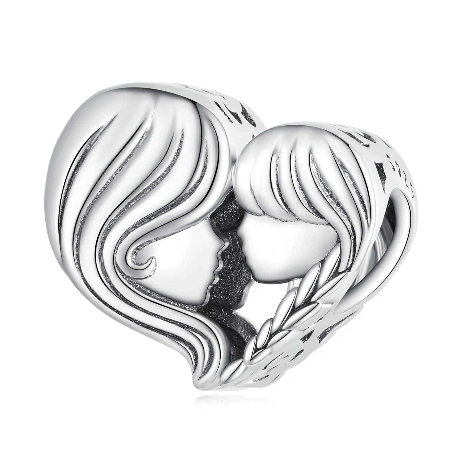 Mother & Daughter Face Charm