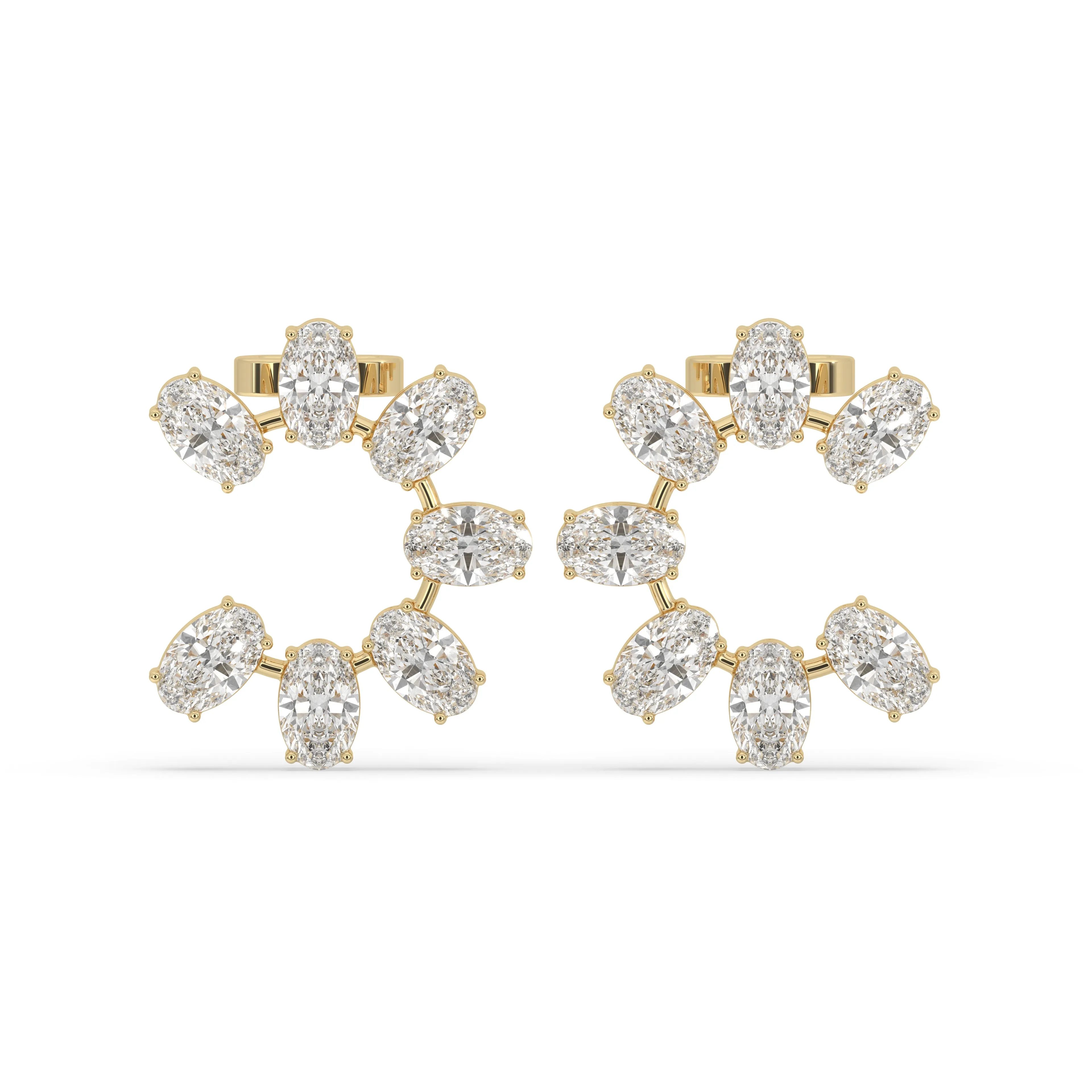 Moval Cut Earrings