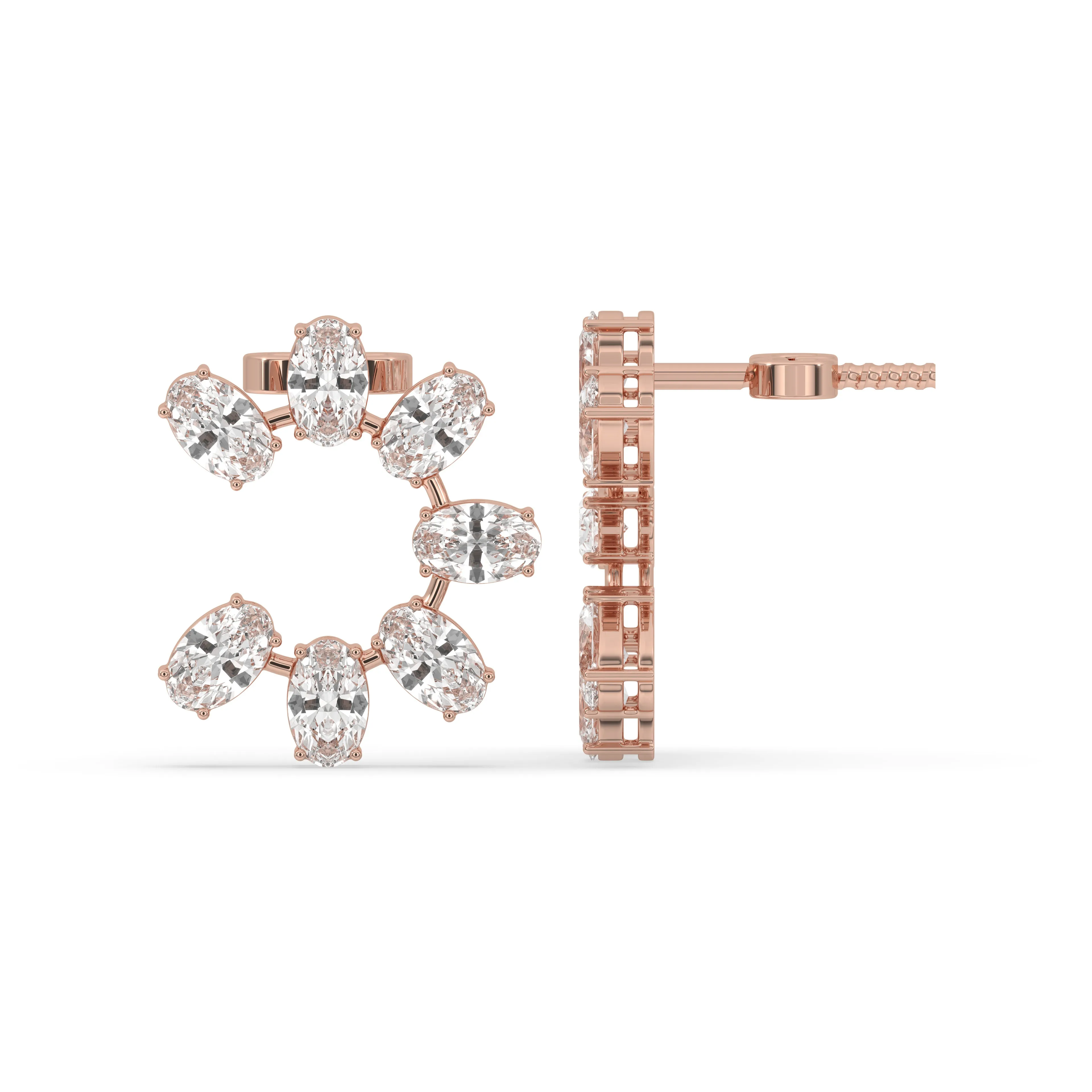Moval Cut Earrings