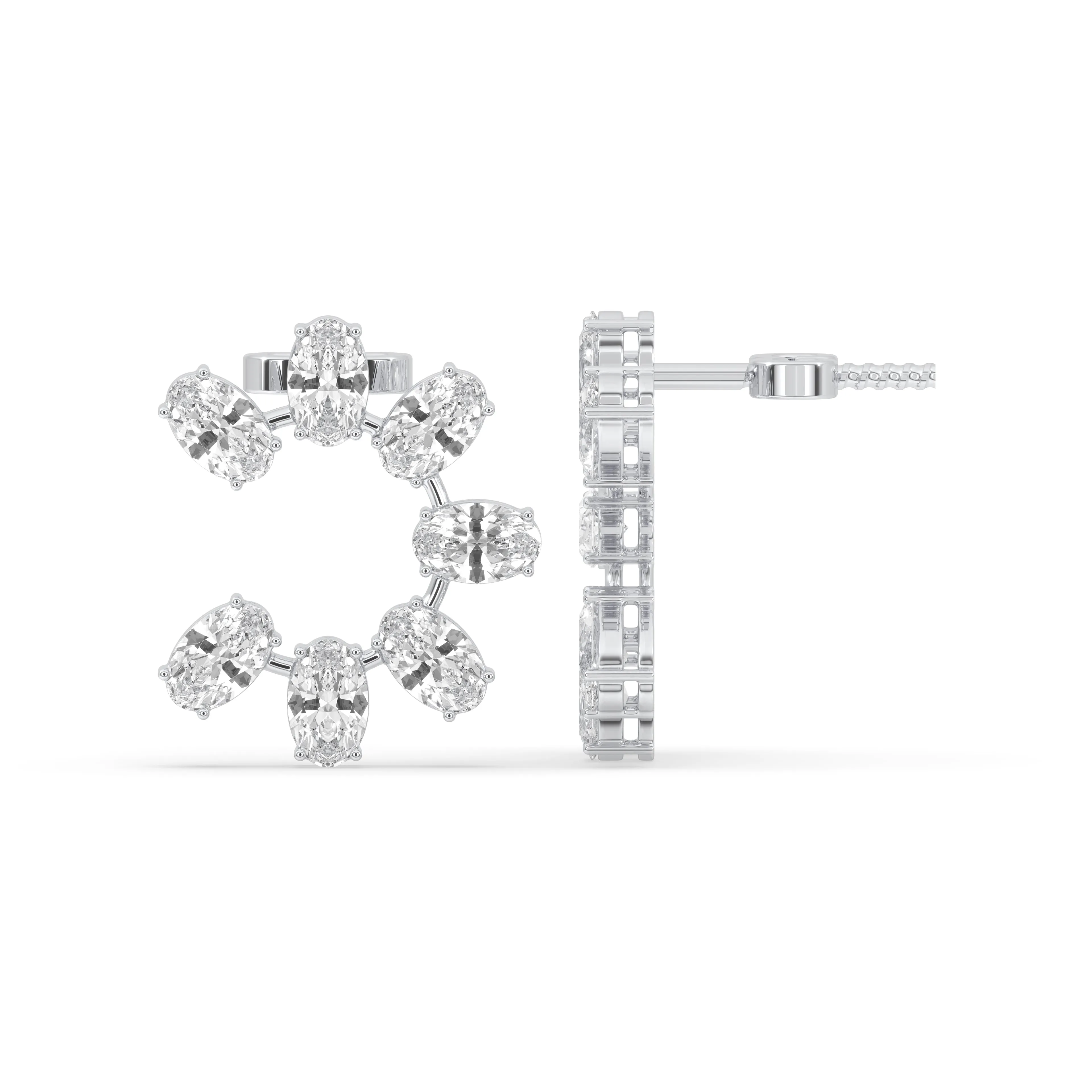 Moval Cut Earrings