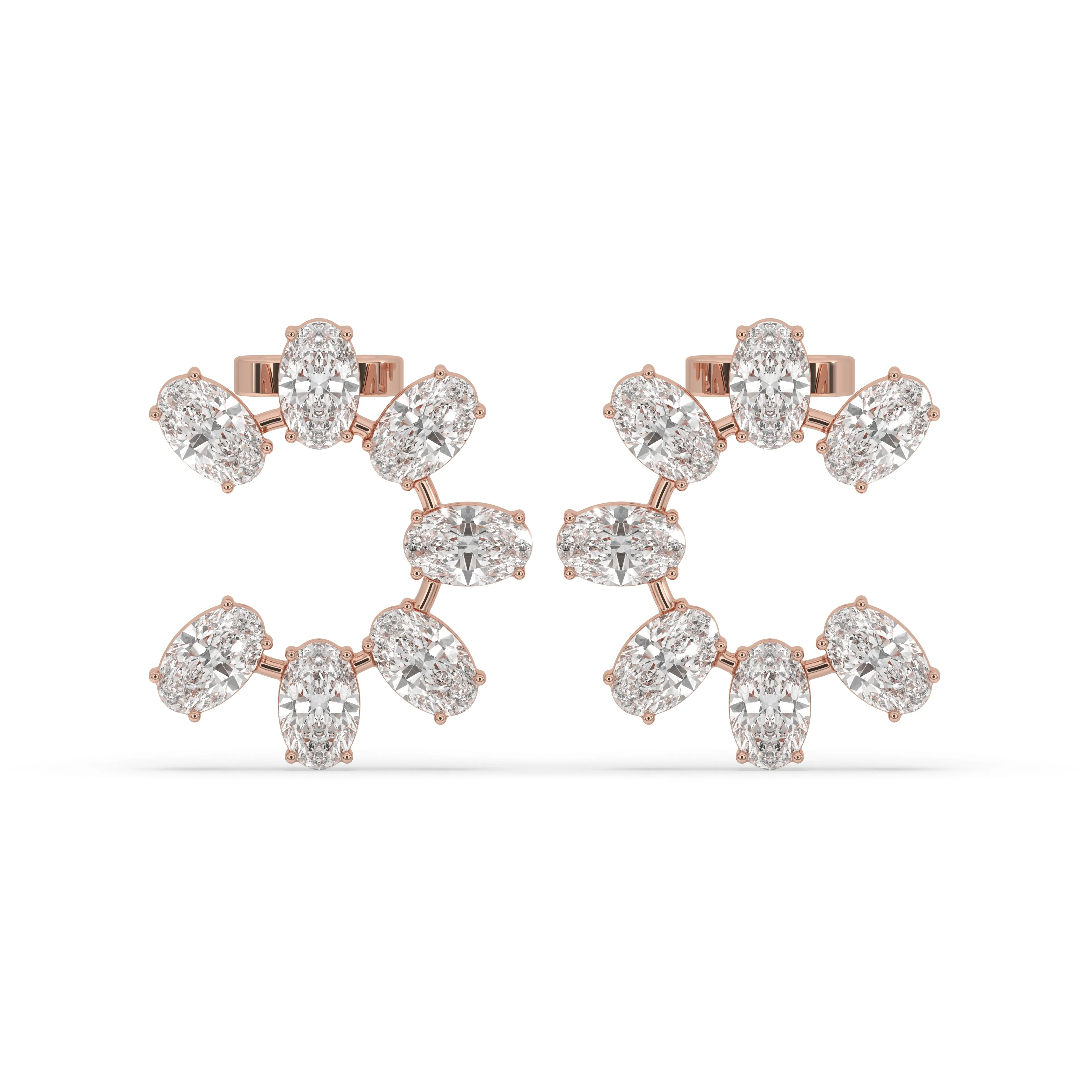 Moval Cut Earrings