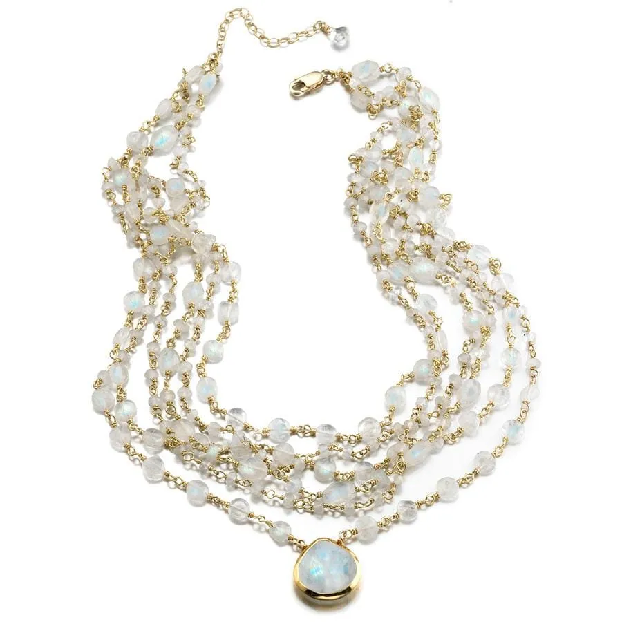 multi choker | 6 strand