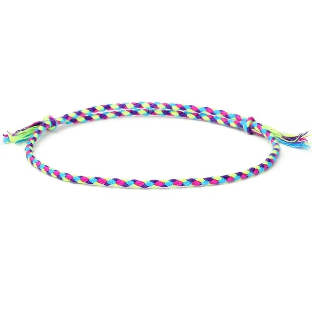 Multi-Colored Tibetan Bracelet - Lucky Charm