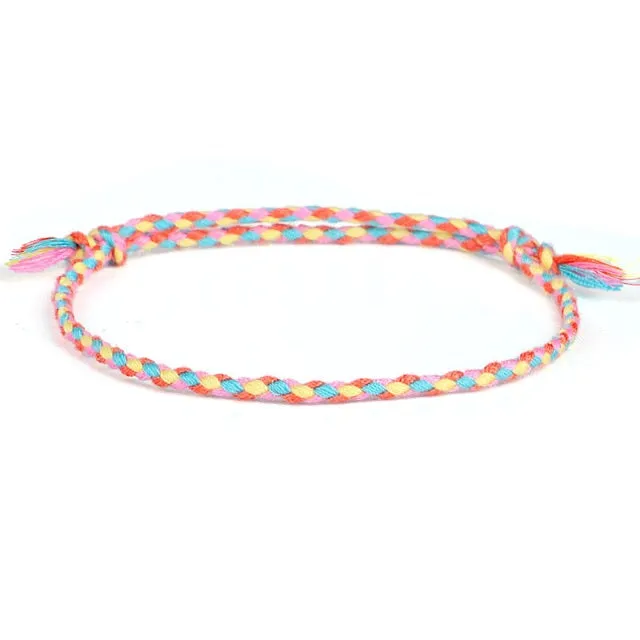 Multi-Colored Tibetan Bracelet - Lucky Charm