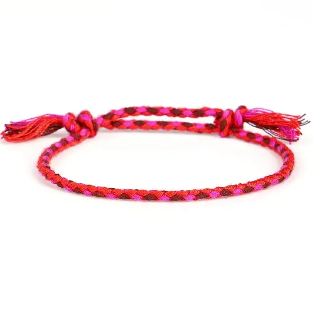 Multi-Colored Tibetan Bracelet - Lucky Charm
