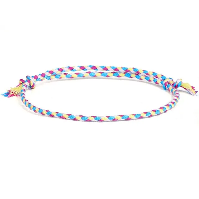 Multi-Colored Tibetan Bracelet - Lucky Charm