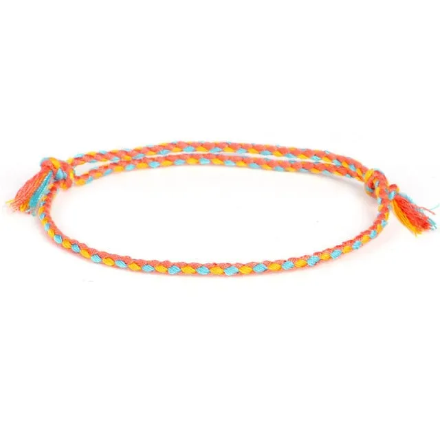 Multi-Colored Tibetan Bracelet - Lucky Charm