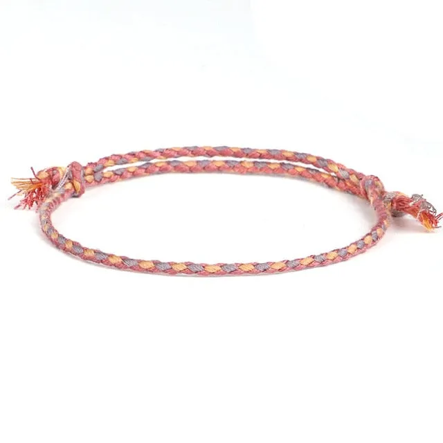 Multi-Colored Tibetan Bracelet - Lucky Charm