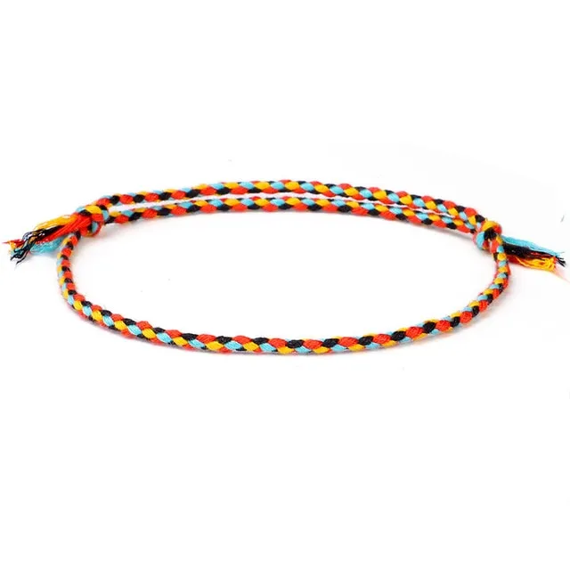 Multi-Colored Tibetan Bracelet - Lucky Charm