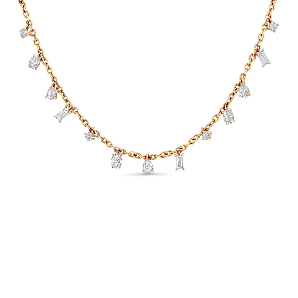 Multi-Shape Diamond Necklace