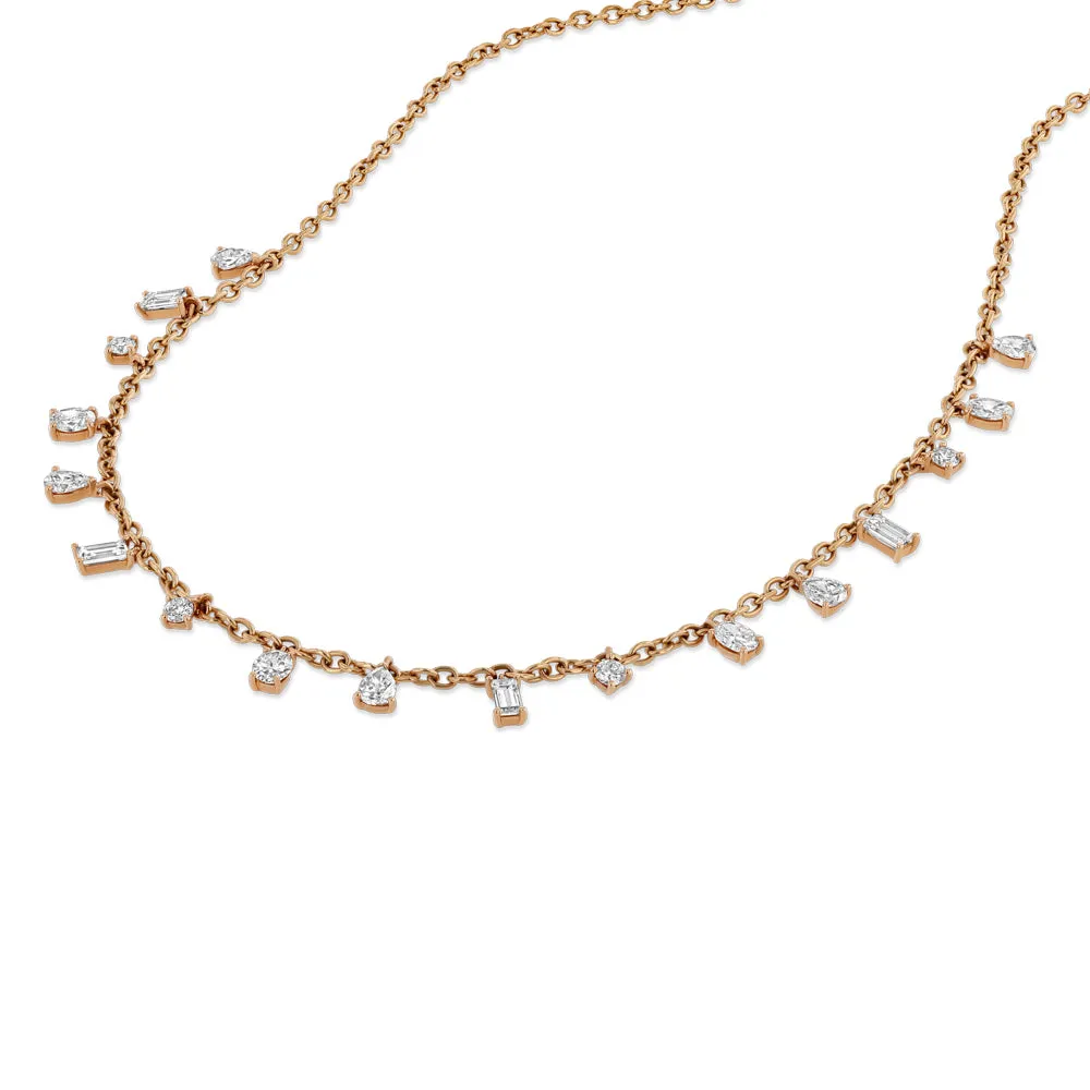 Multi-Shape Diamond Necklace