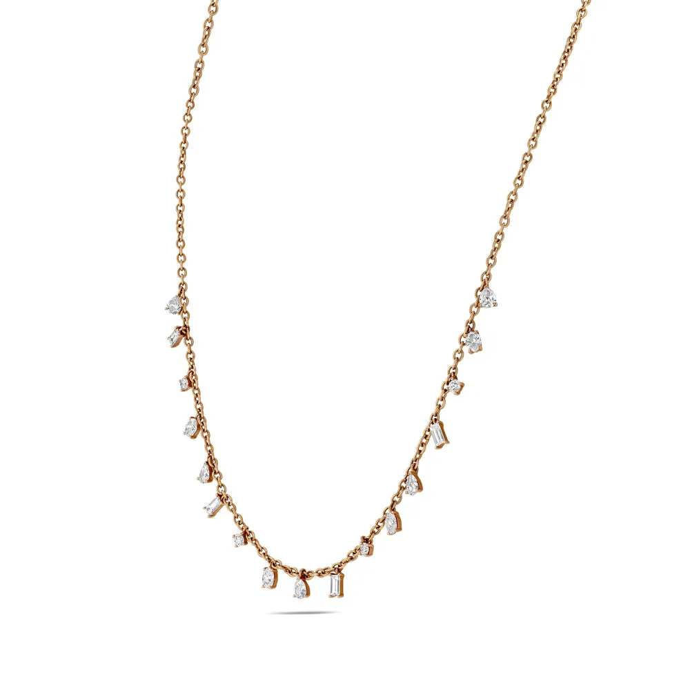 Multi-Shape Diamond Necklace