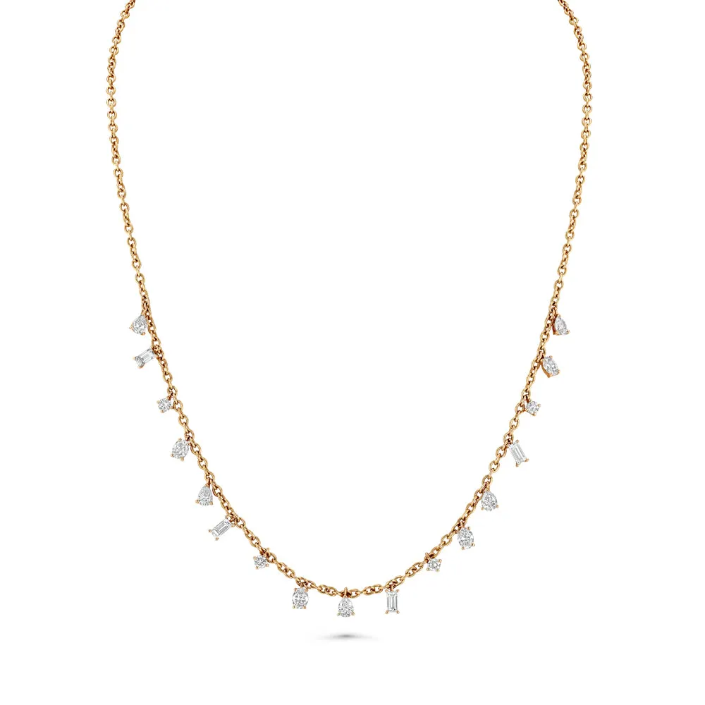 Multi-Shape Diamond Necklace