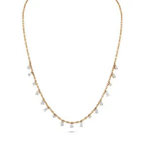 Multi-Shape Diamond Necklace