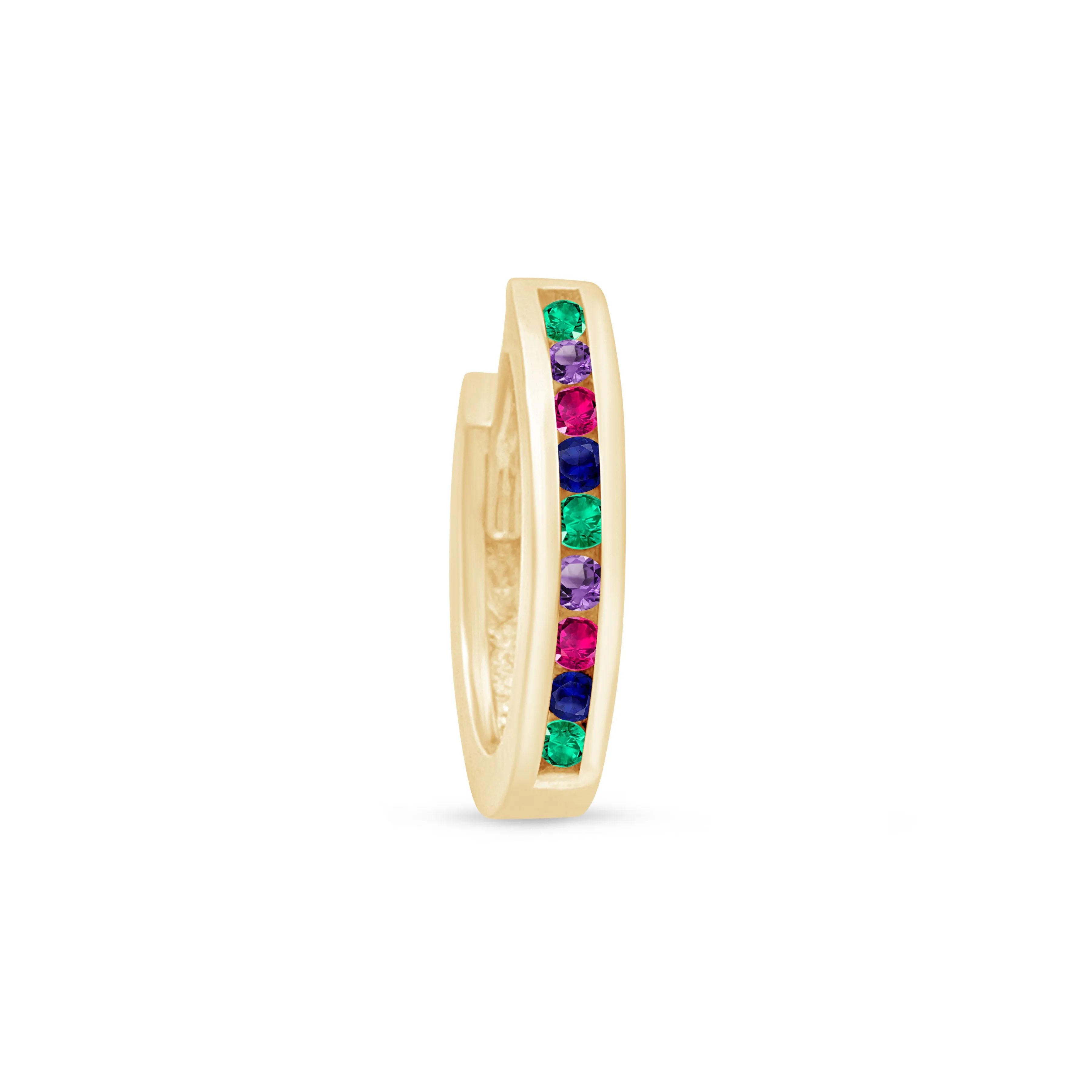 Multicolor Huggie Earring
