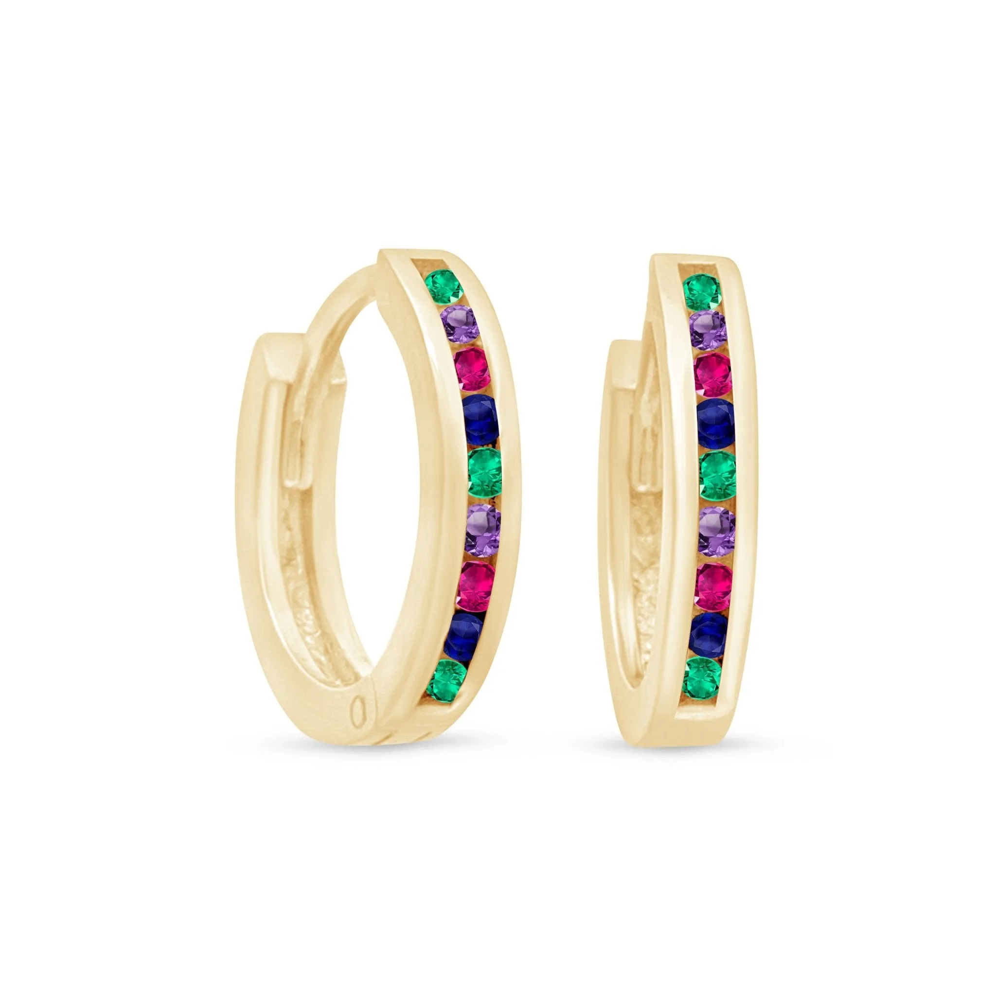 Multicolor Huggie Earring