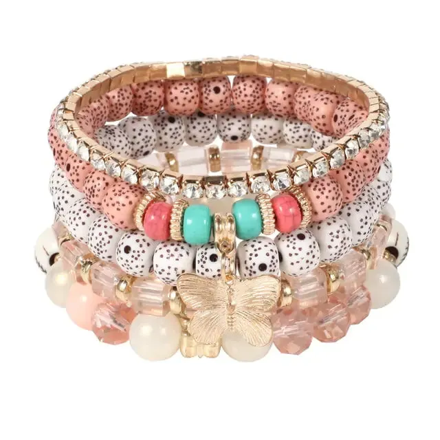 Multilayer Elastic Weave Bracelet