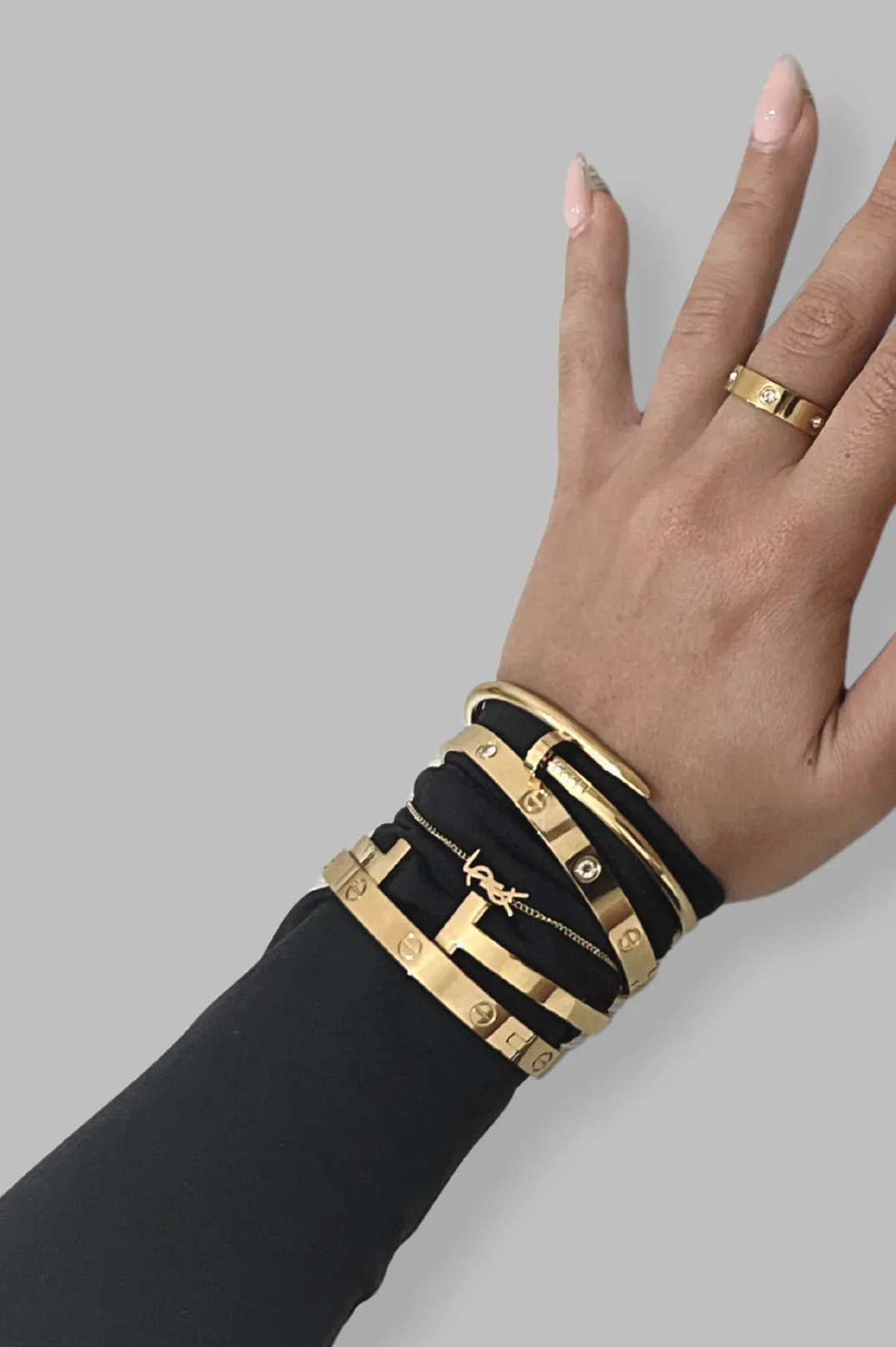 Nail Bangle 2.0 | Gold