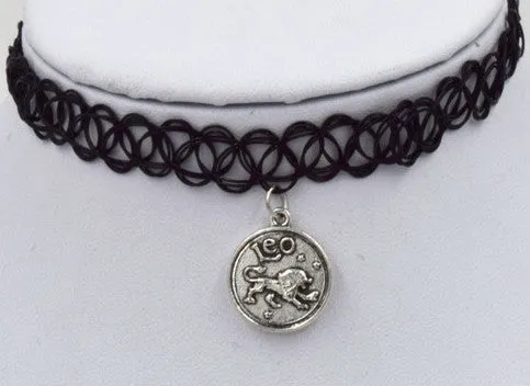 NEW - Zodiac Astrological Pendant Choker Necklaces - Choose your sign!