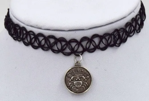 NEW - Zodiac Astrological Pendant Choker Necklaces - Choose your sign!