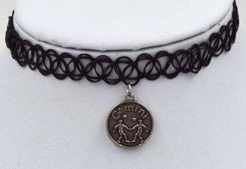 NEW - Zodiac Astrological Pendant Choker Necklaces - Choose your sign!