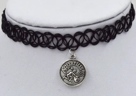 NEW - Zodiac Astrological Pendant Choker Necklaces - Choose your sign!