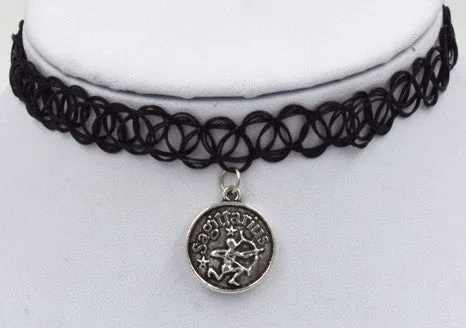 NEW - Zodiac Astrological Pendant Choker Necklaces - Choose your sign!
