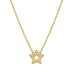 Nomination Soffio Damore Necklace, Star, Cubic Zirconia, Gold
