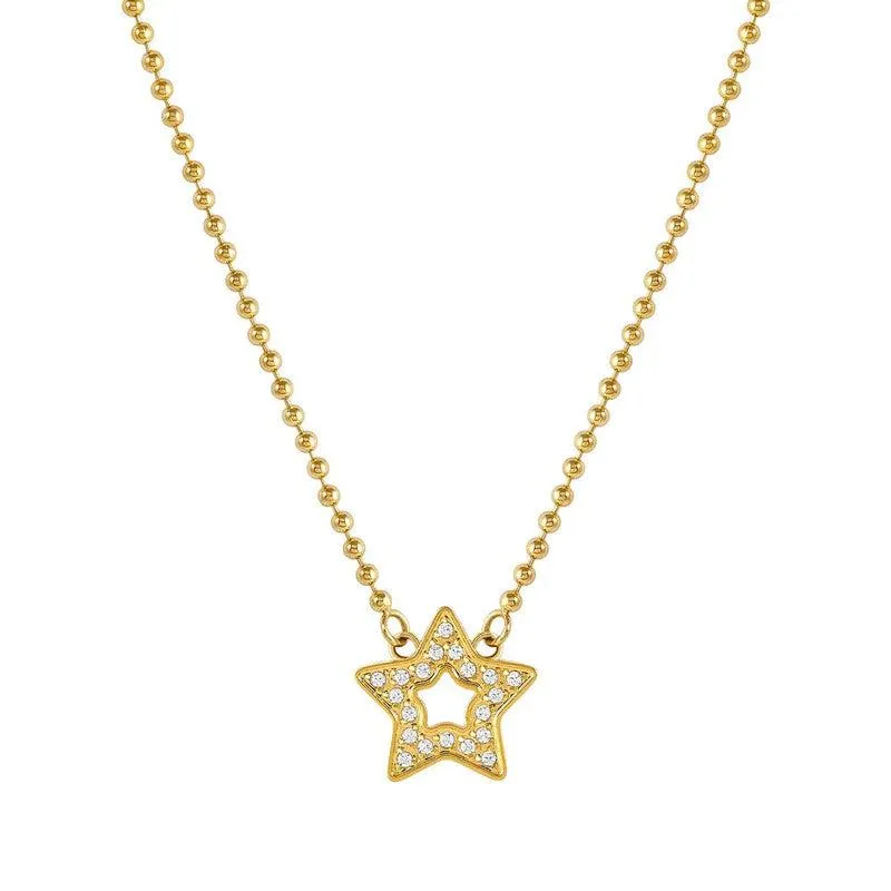 Nomination Soffio Damore Necklace, Star, Cubic Zirconia, Gold